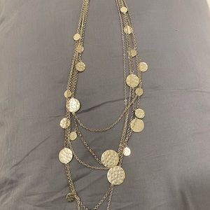 Chrome beautiful layered necklace